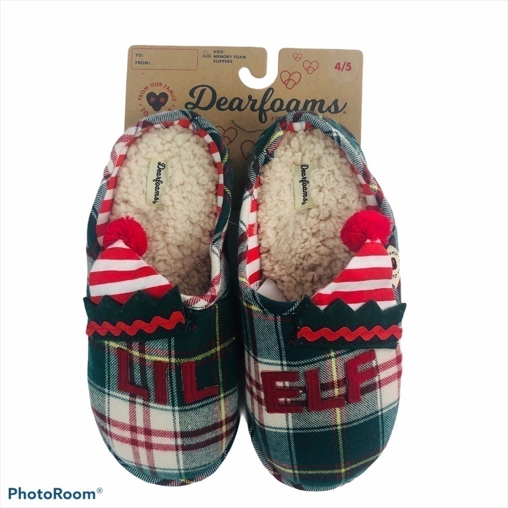 NWT DEARFORMS Children’s Christmas Slipper Sz 4/5